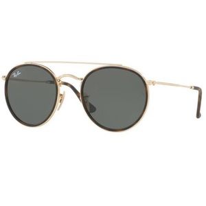 Brand new ray ban double bridge round sunglasses